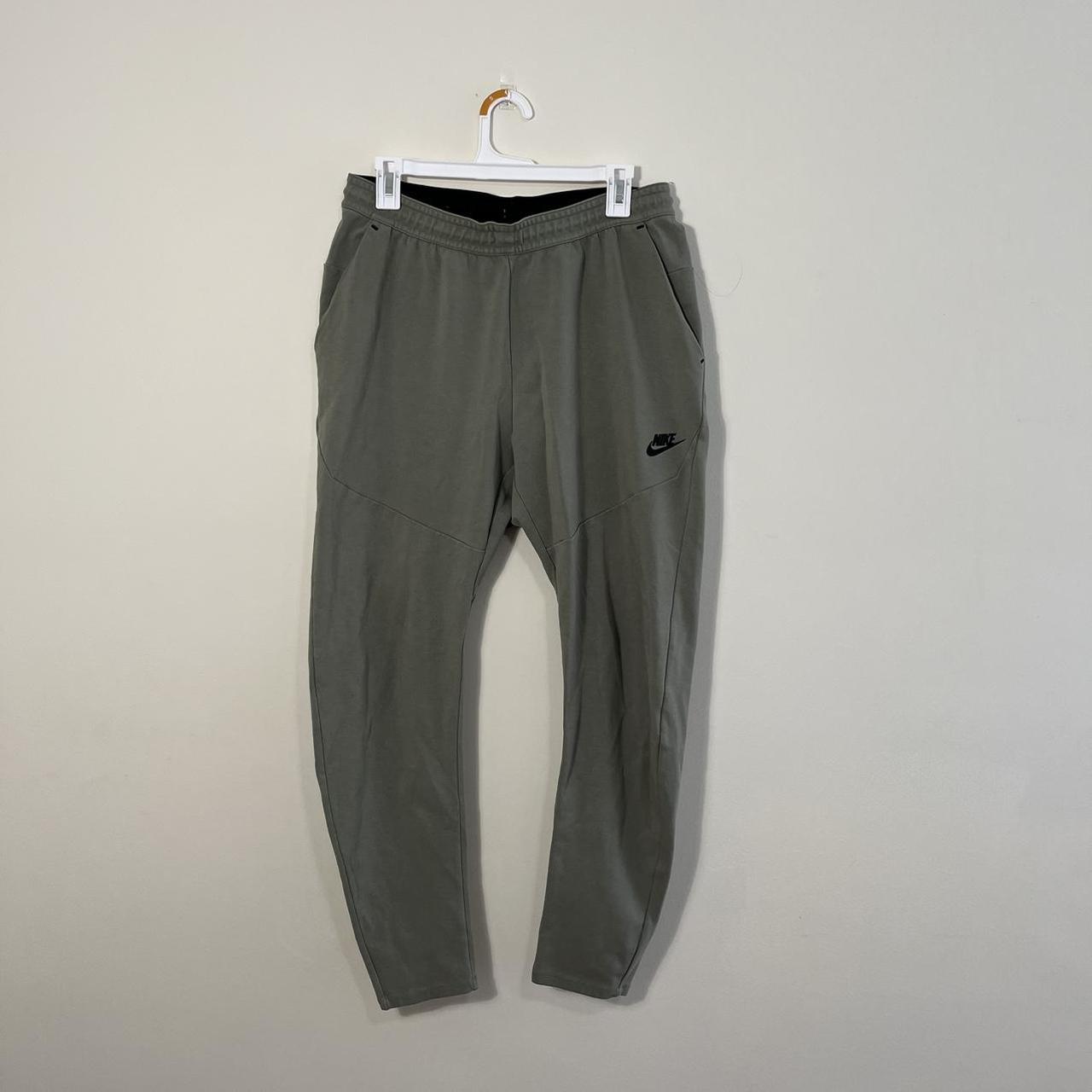 Nike Tech Fleece olive green joggers in good... Depop