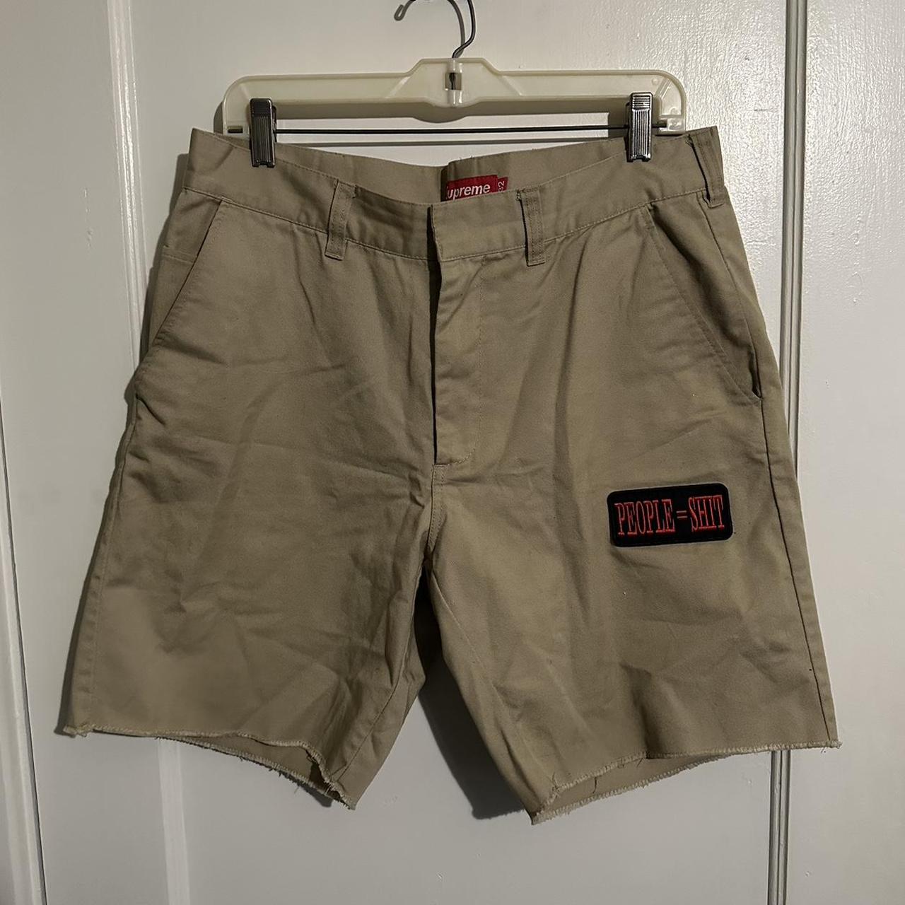 Supreme 2018 People=Shit work shorts… barely worn.... - Depop