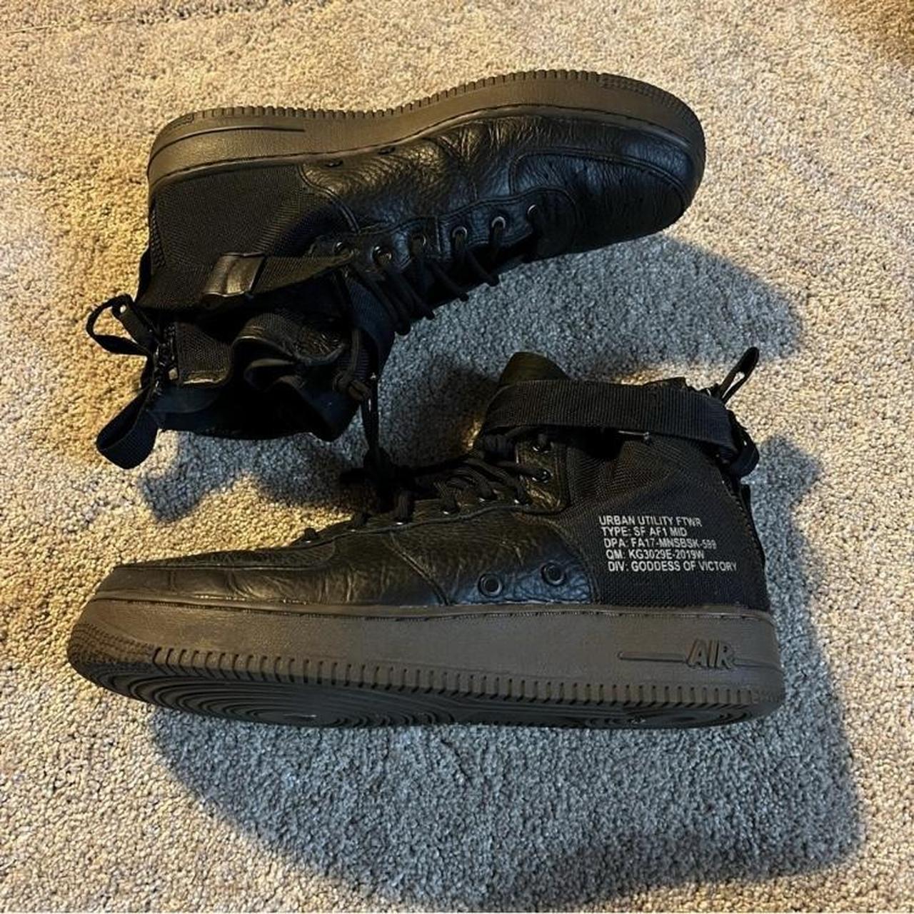 Nike SF Air Force 1 Mid Black Dark Hazel Same shoes... - Depop