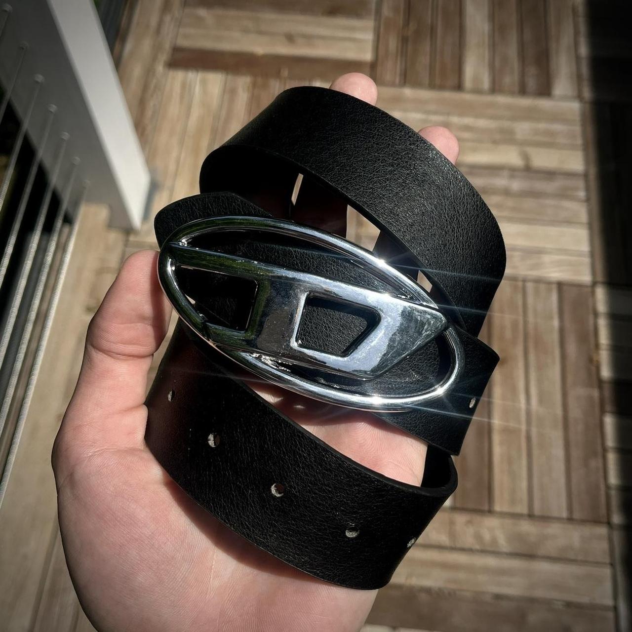 mens black diesel belt