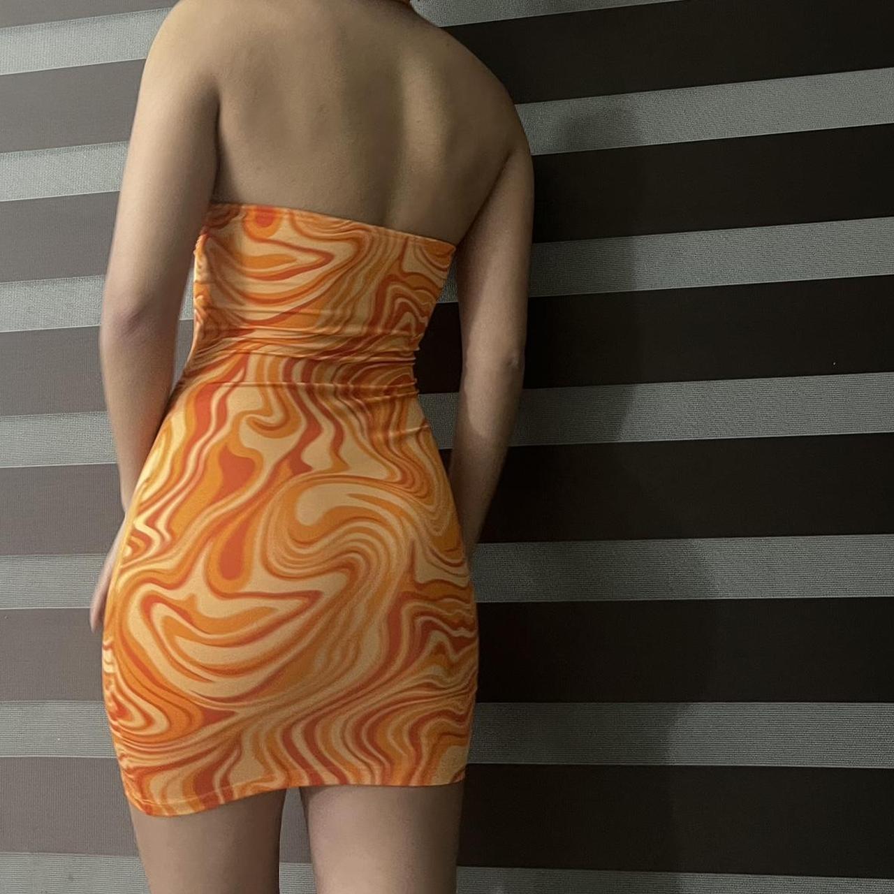 H&M Women's Orange Dress (3)
