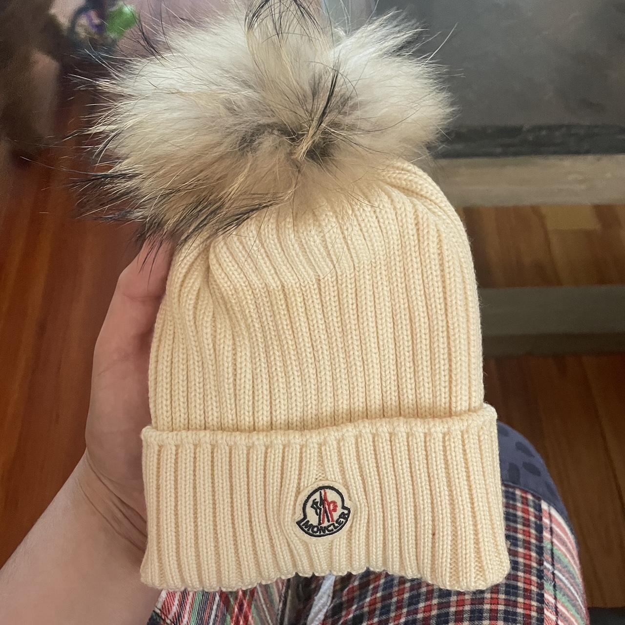 child's size moncler beanie size M Depop