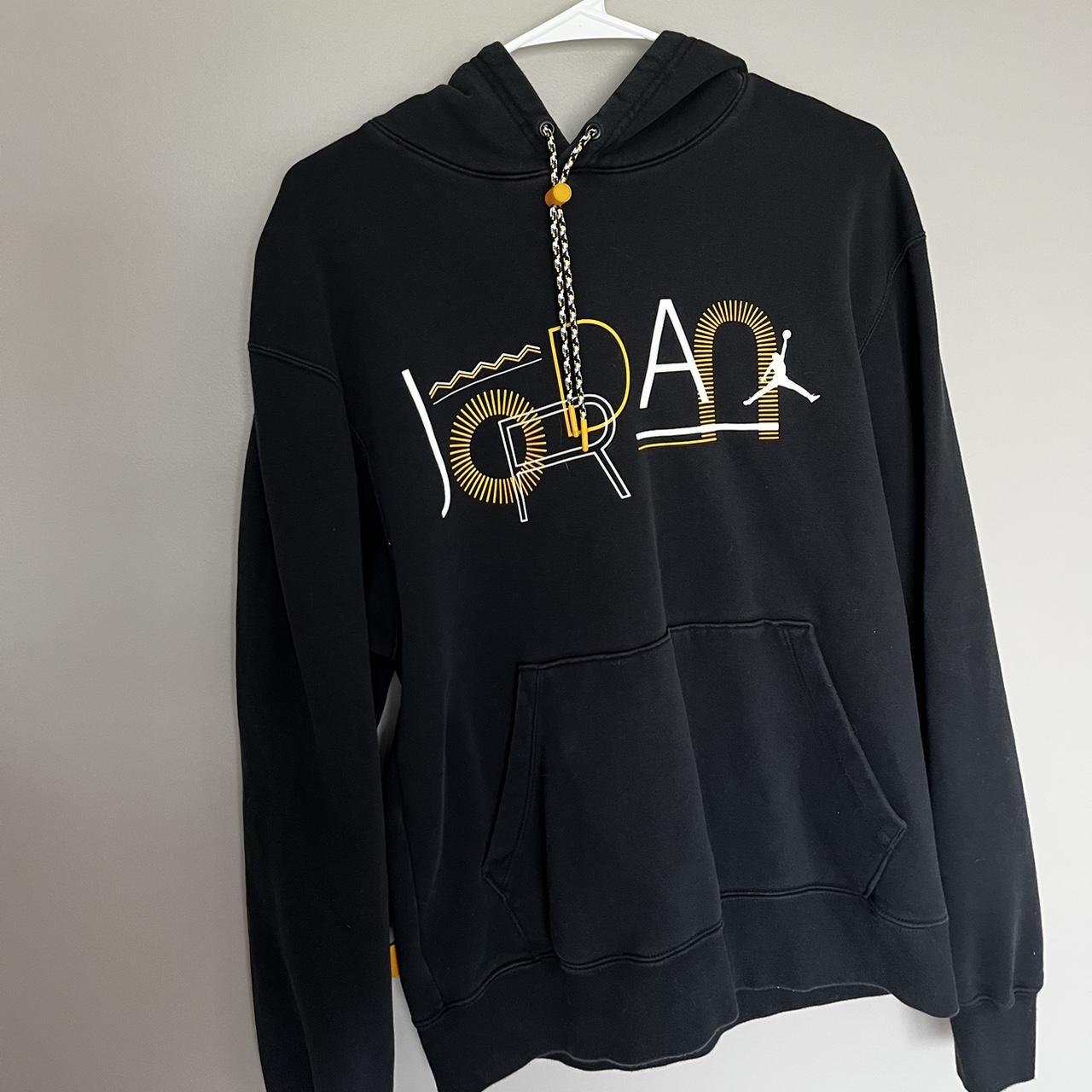 Black and yellow jordan hoodie hotsell