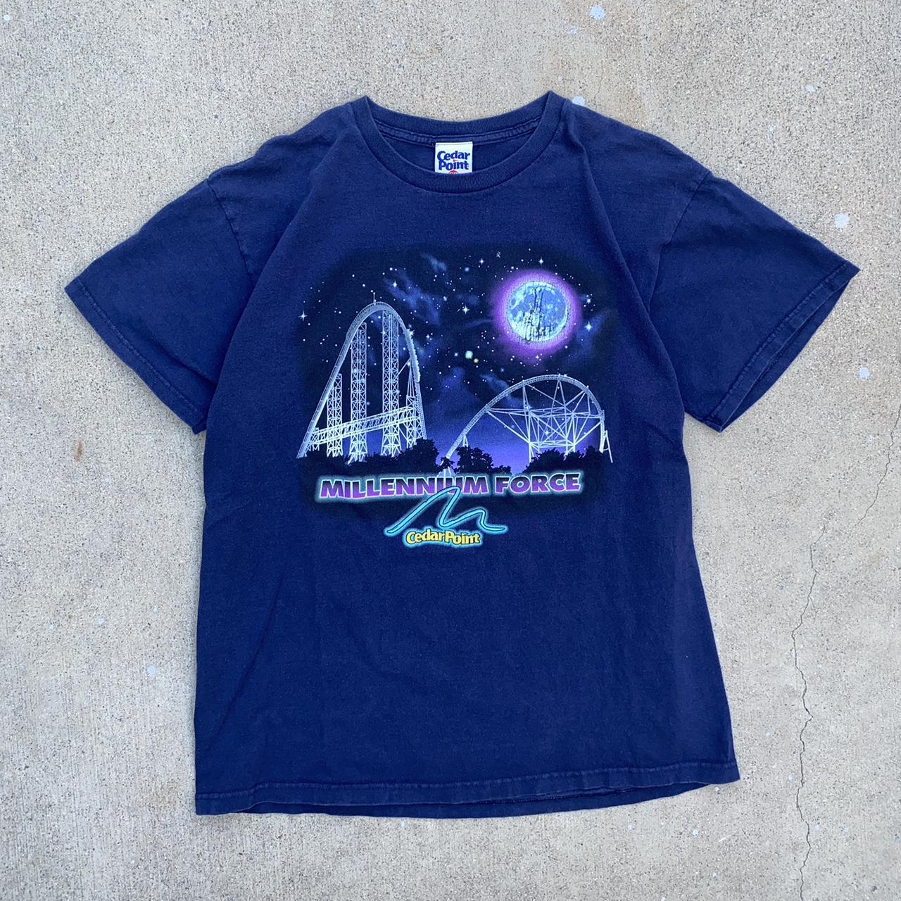 Millennium Force T shirt Size: Large - excellent... - Depop