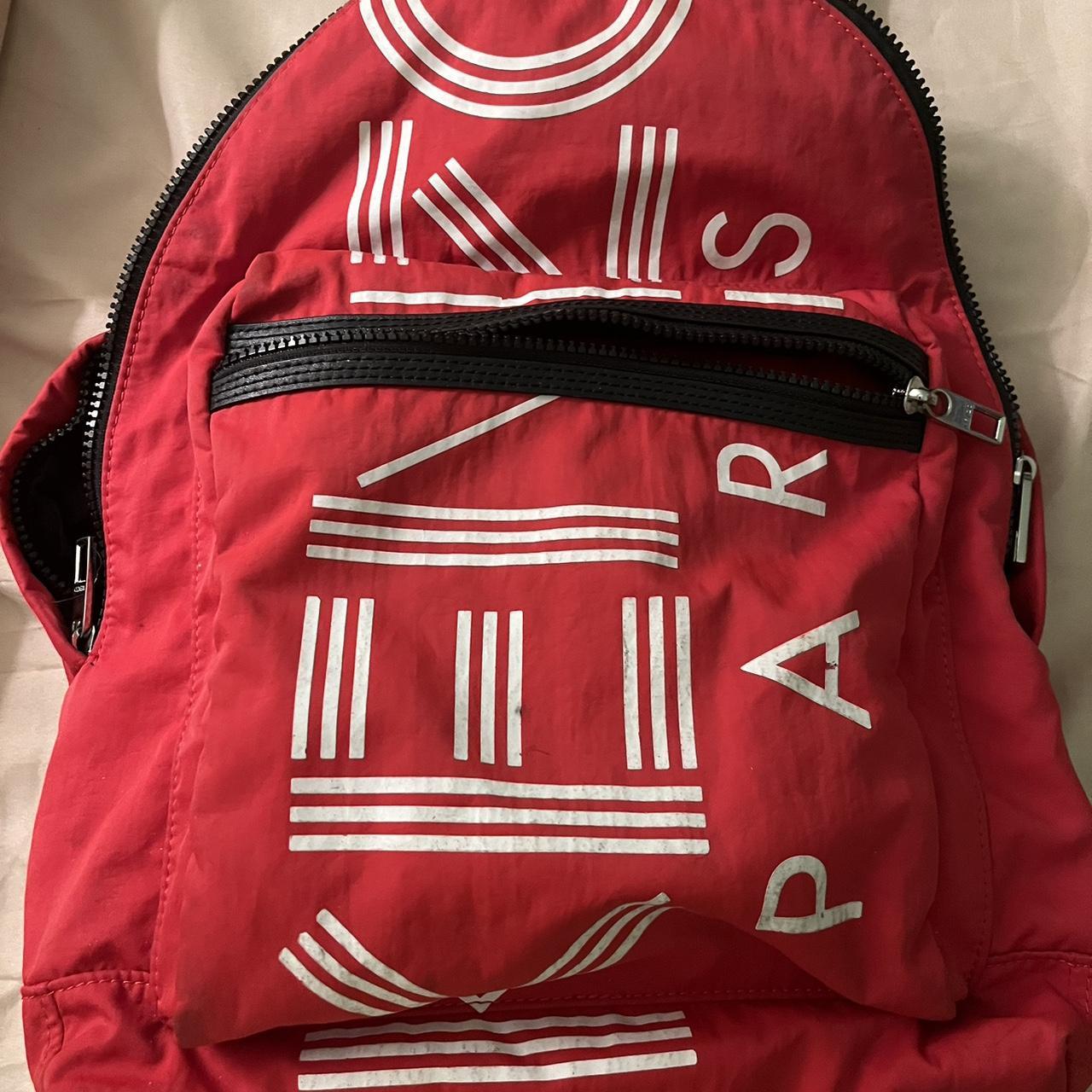 Kenzo red backpack best sale