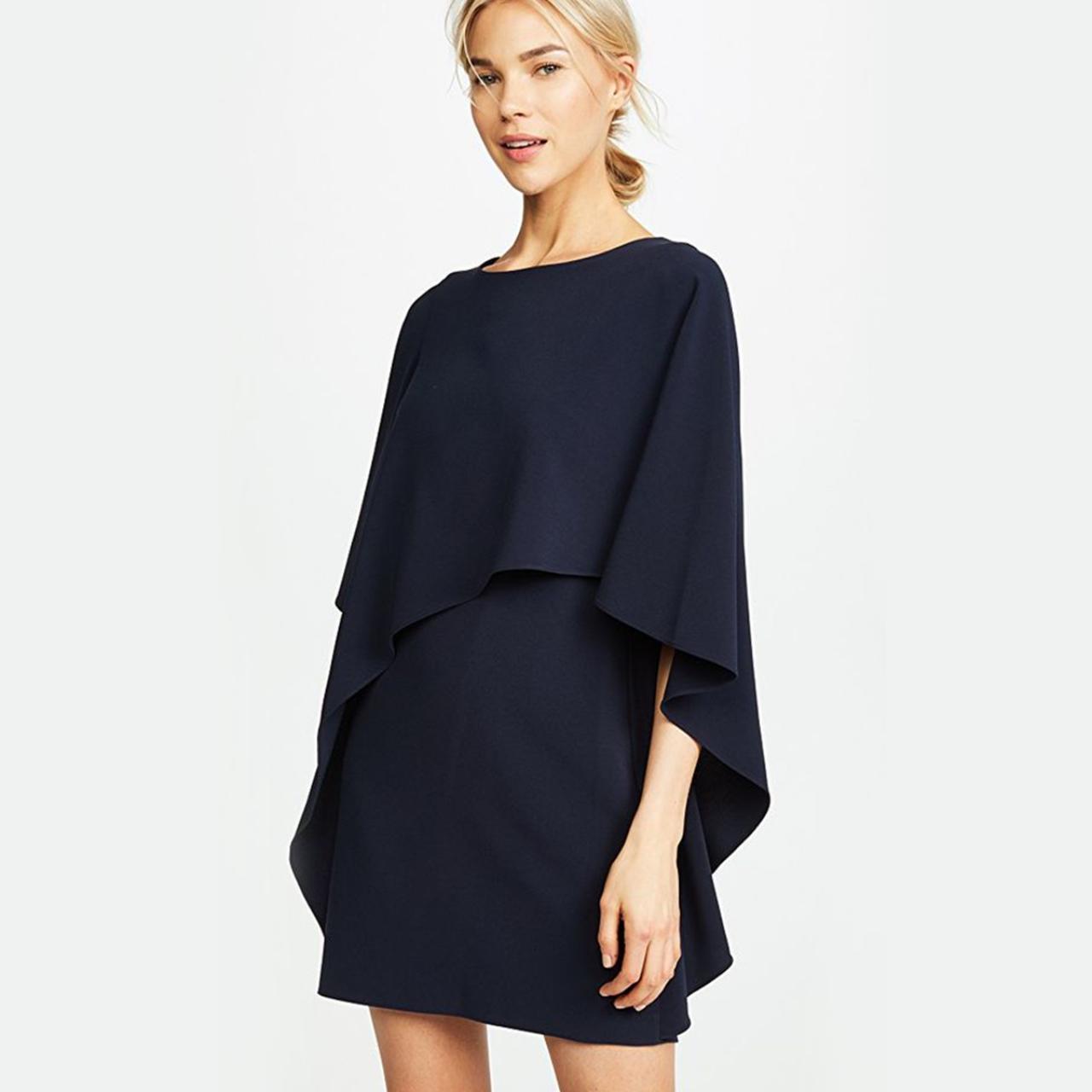 Halston heritage flowy shop boat neck dress