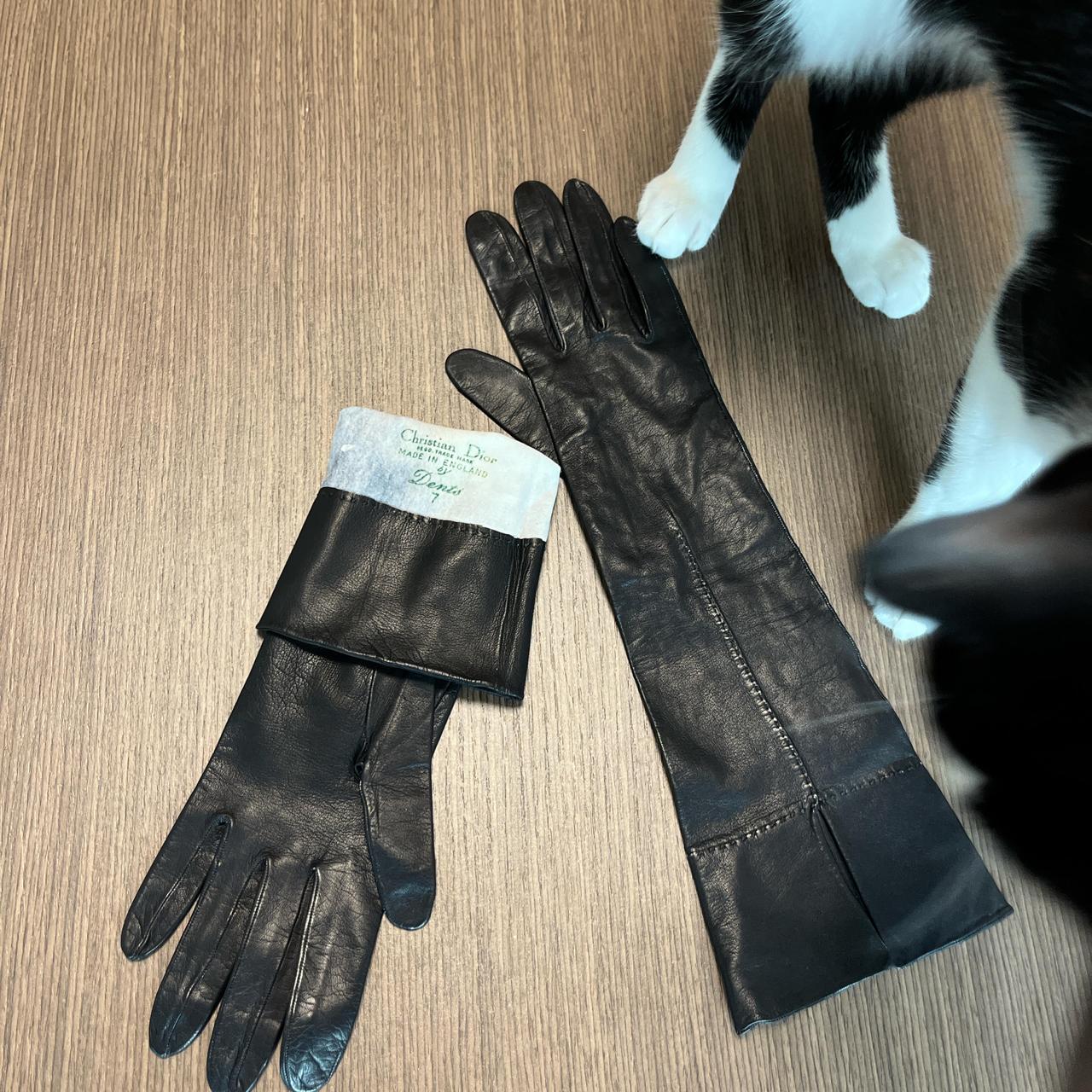 Christian Dior leather gloves. Size 7 (Small/medium) | Depop