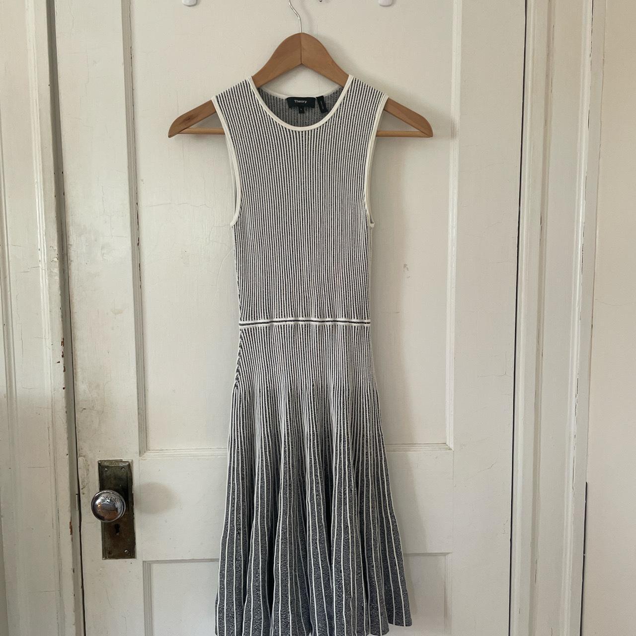 Theory striped knit dress sale