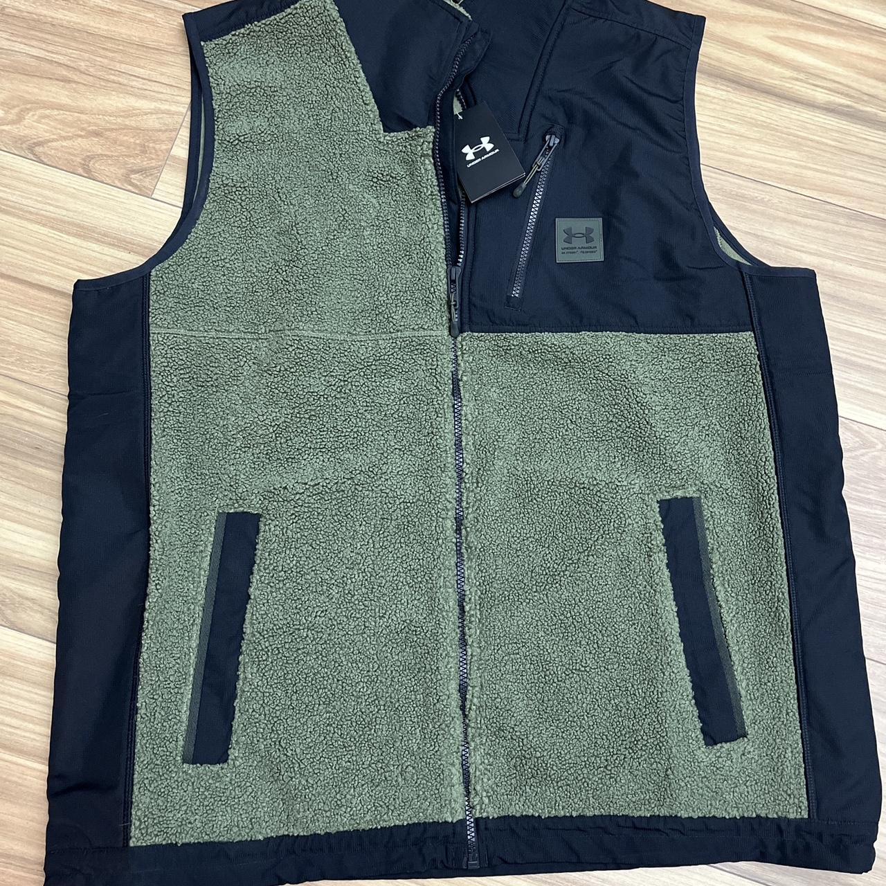 Under newest Armour Mens Mission Boucle Vest Sleeveless Full Zip Olive XXL NWT!