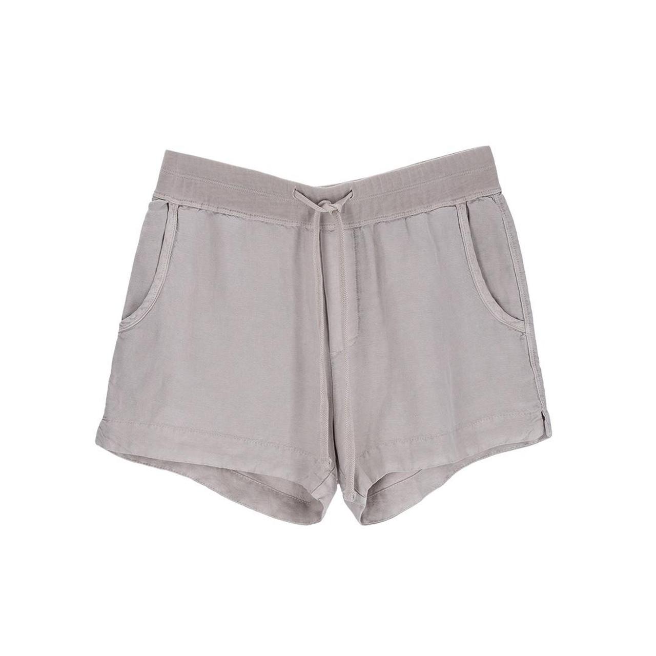 standard james perse beige shorts size 2 (m) linen... Depop