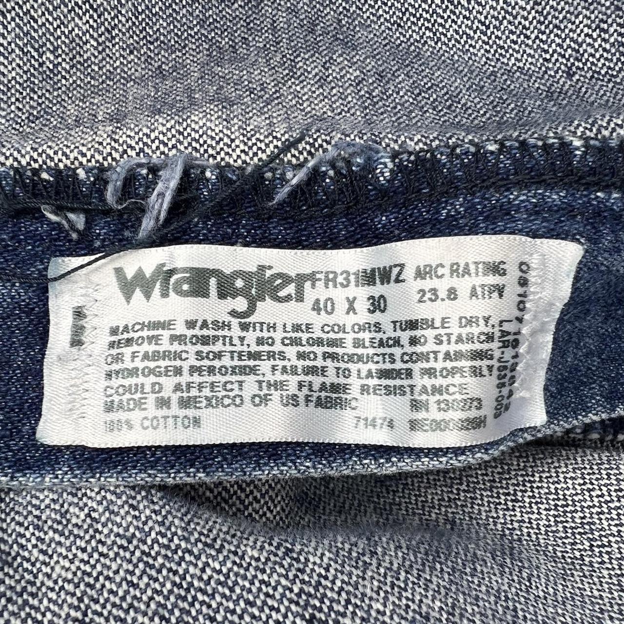 Wrangler Men's Blue and Navy Jeans | Depop