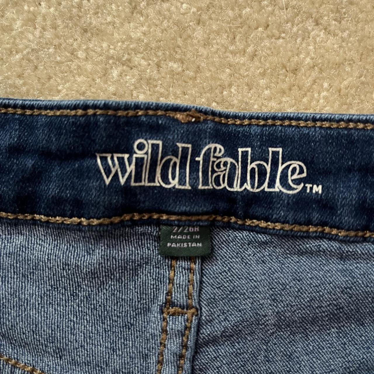 Wild Fable Women's Blue and Navy Shorts | Depop