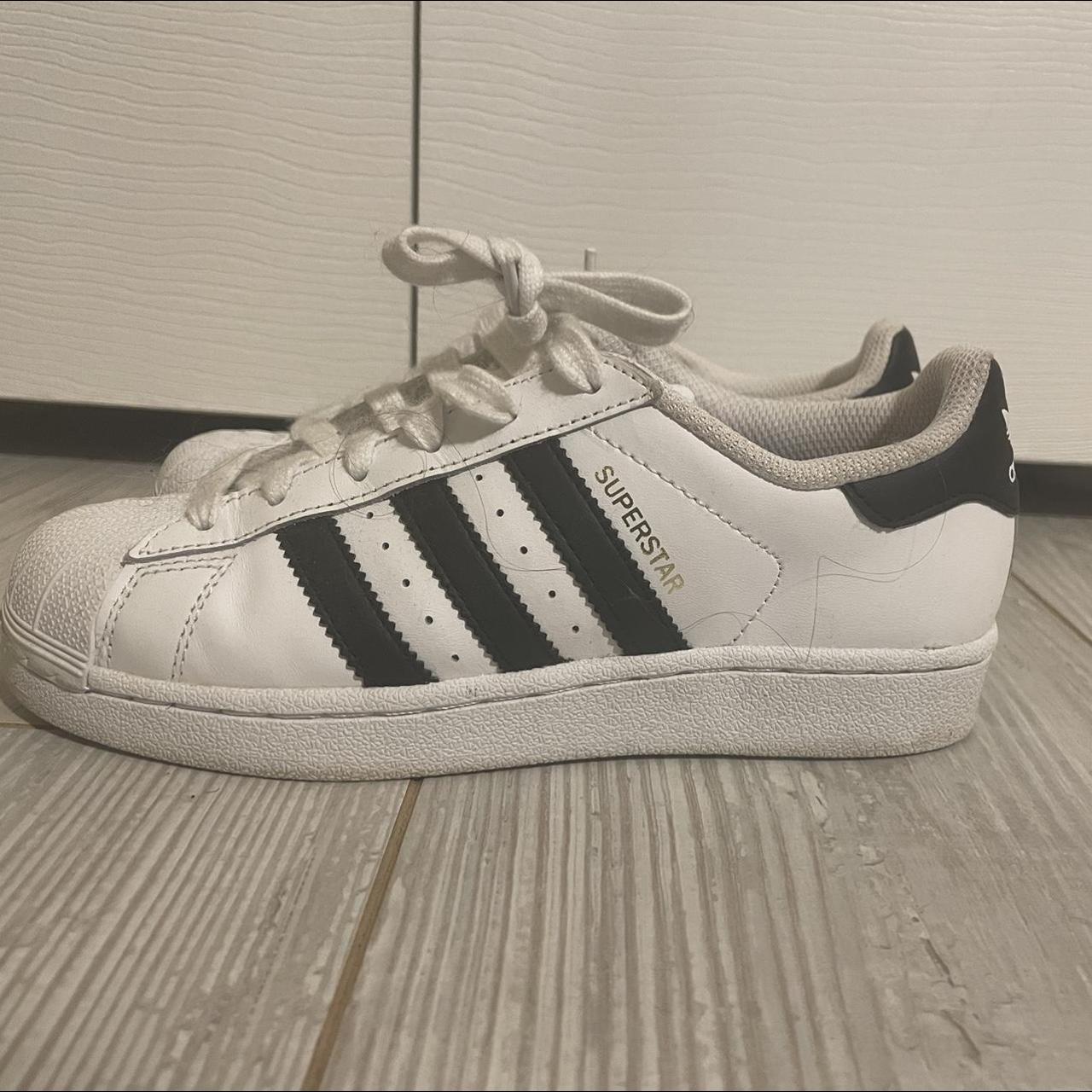 Adidas Super Star Sneakers Barely Worn Can go with... - Depop