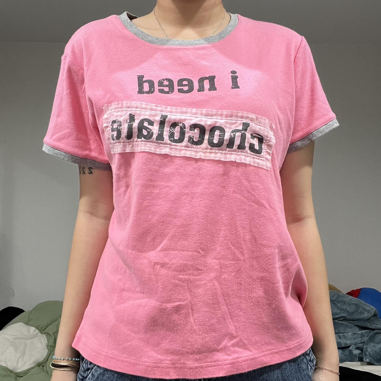 Angel Blue Women's Pink T-shirt (5)