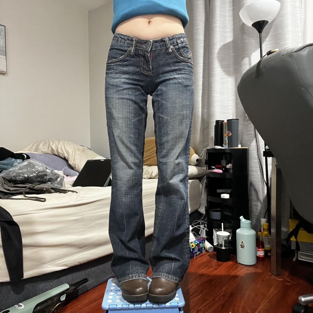 Y2k vintage Dollhouse low rise jean Size 1/2 (fit... Depop