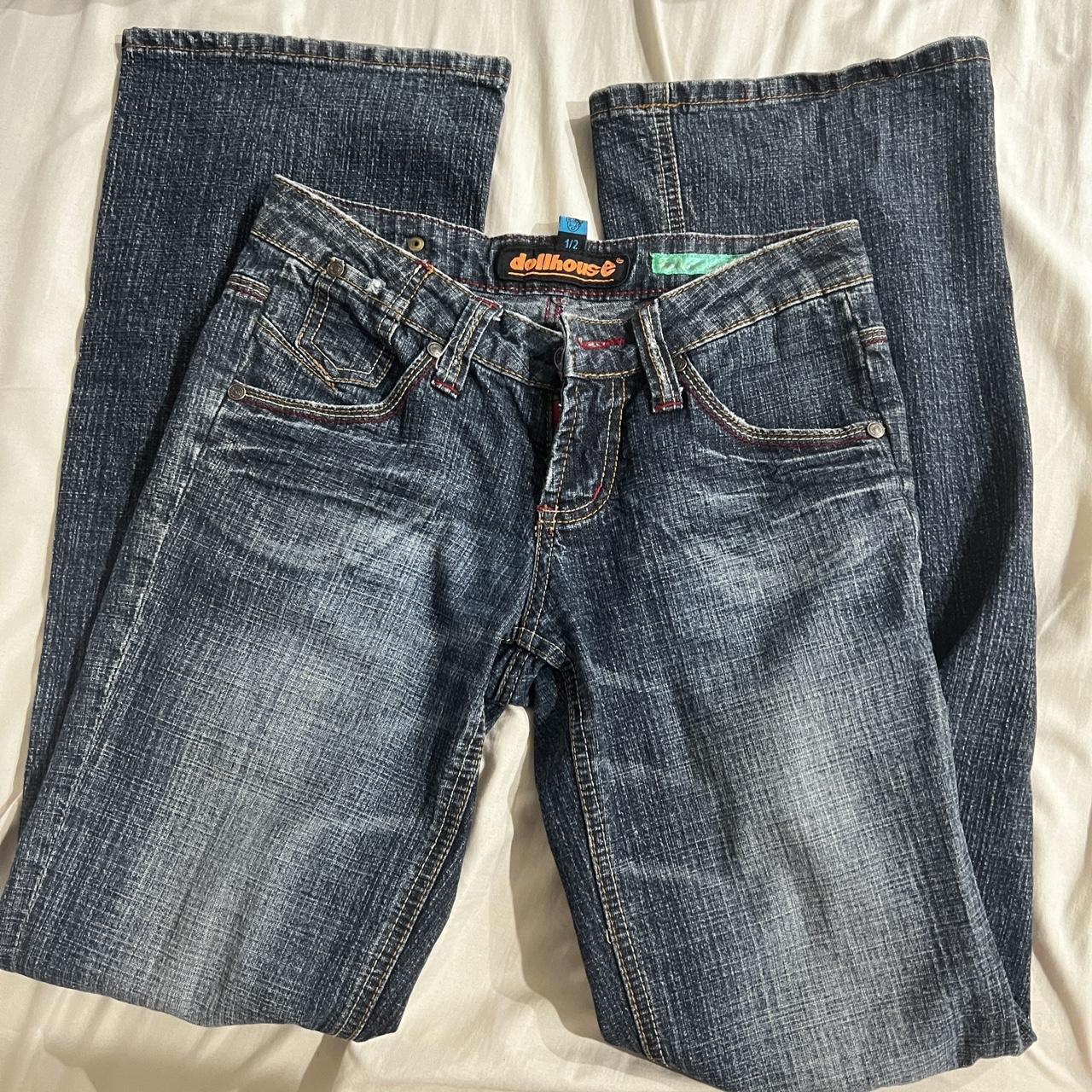 Y2k vintage Dollhouse low rise jean Size 1/2 (fit... Depop