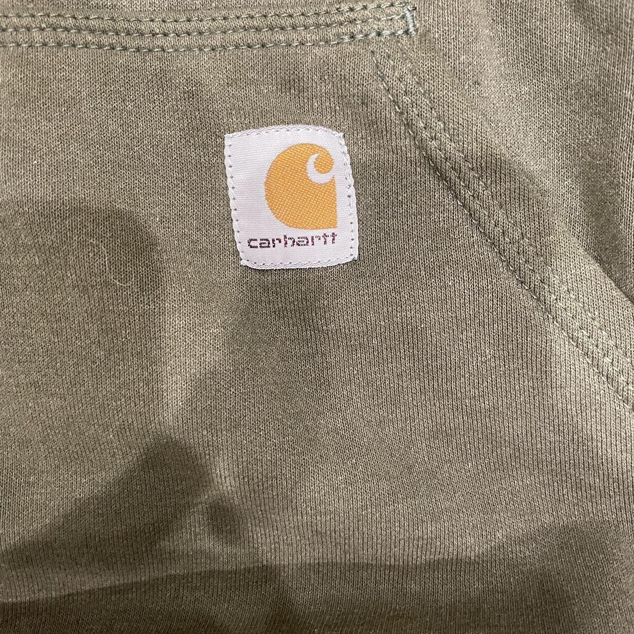 Super nice medium olive green carhartt sweatshirt!... - Depop