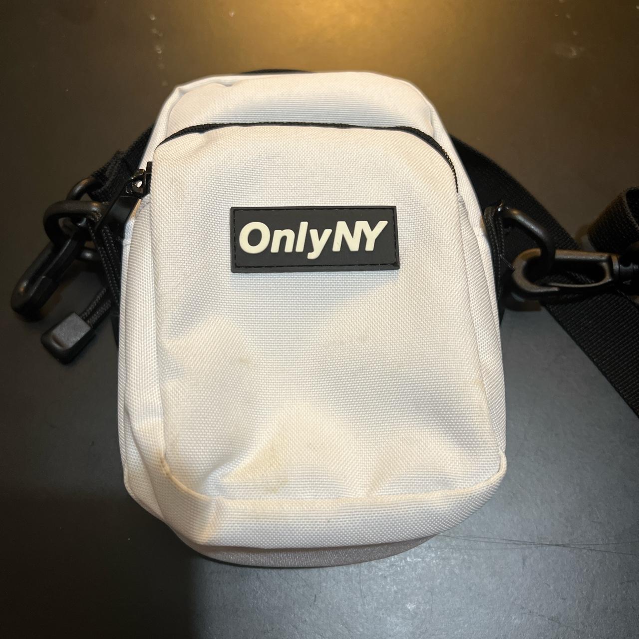 OnlyNY White Cordura camera bag. , Two zip closures,...