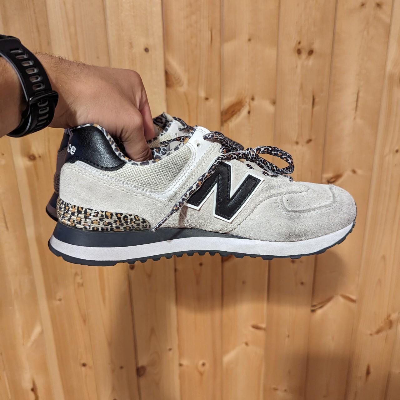 New Balance 574 Leopard Animal Print Women's size... Depop