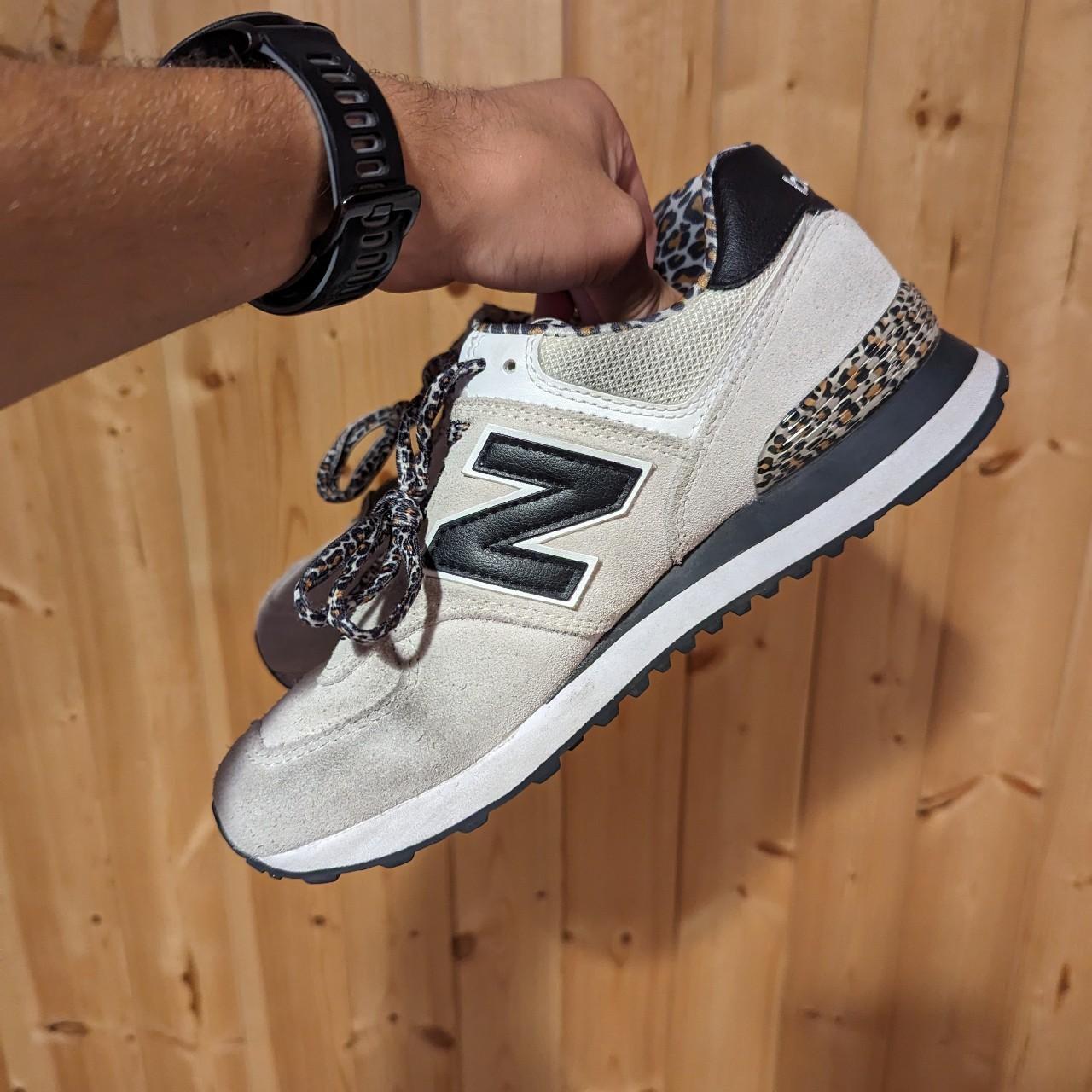 New Balance 574 Leopard Animal Print Women's size... Depop