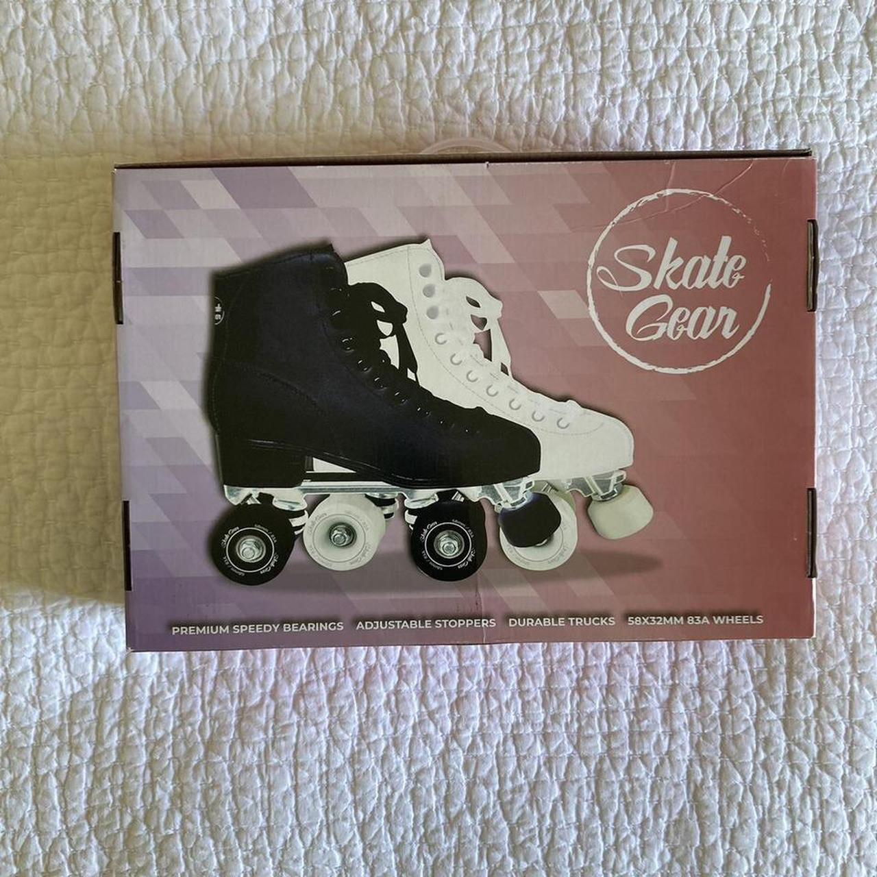White Skate Gear roller skates Size• 9 (usually go... Depop
