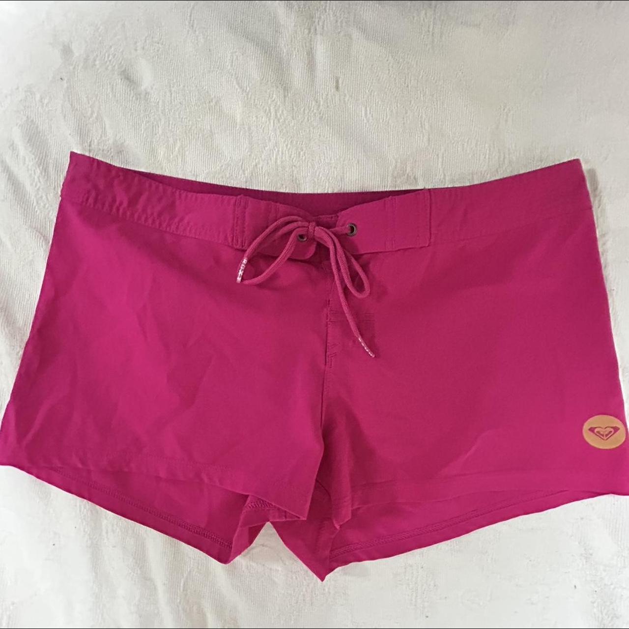 Roxy hot pink swim shorts Size small - Depop