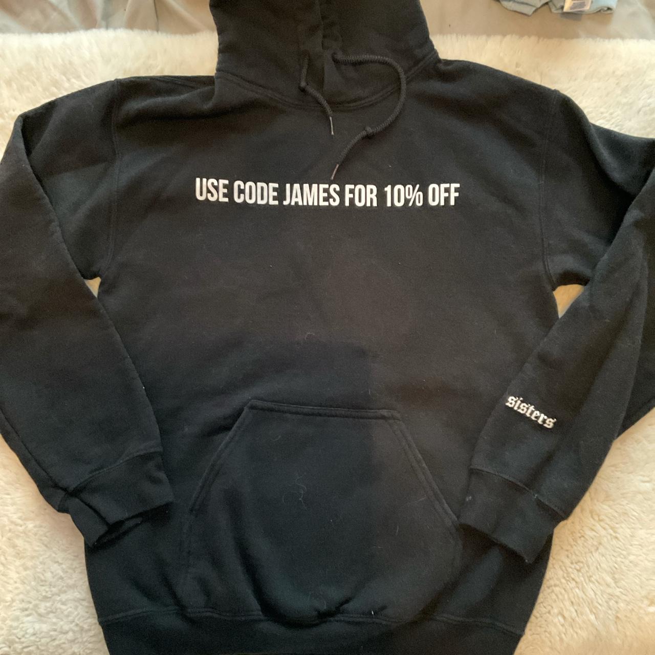 Use code 2025 james hoodie