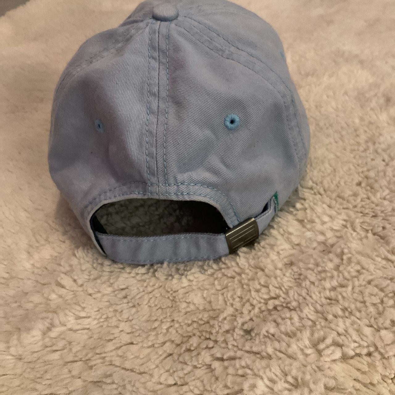 light blue denim tommy hilfiger hat stain on... - Depop