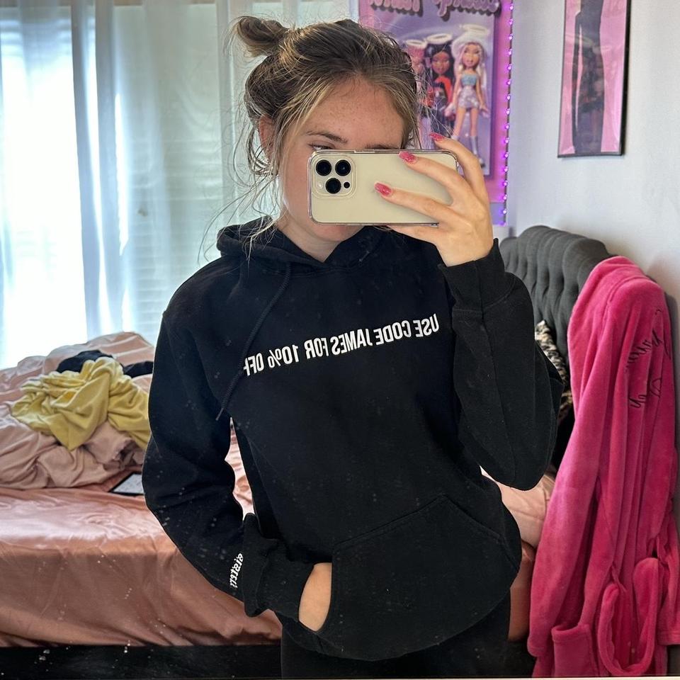 James charles outlet merch pink hoodie