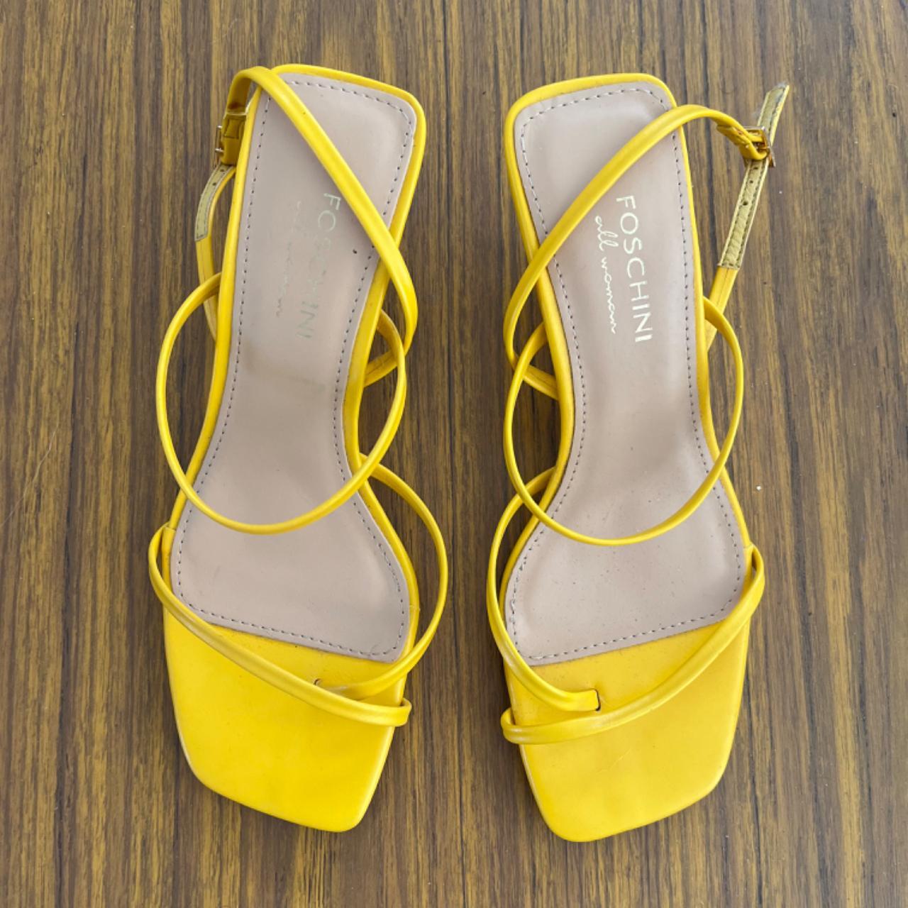 FOSCHINI Womens heel sandals Size 4 UK/SA which is... - Depop