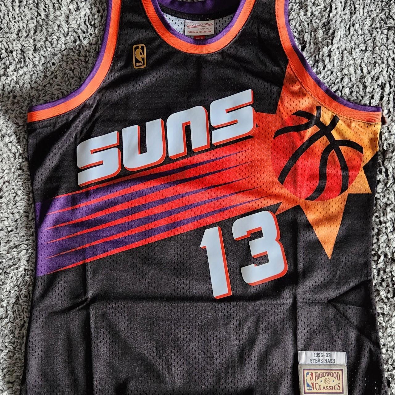 Men's Mitchell & Ness Steve Nash Orange/Black Phoenix Suns 1996/97