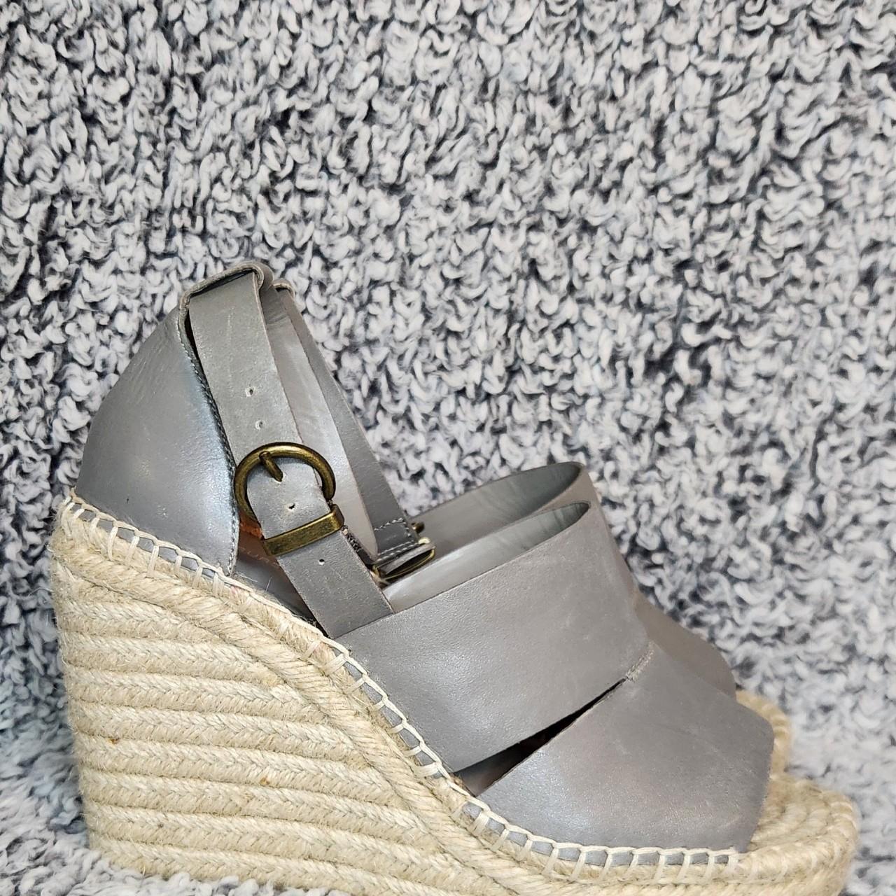 Treasure Bond Gray Sannibel Espadrille Platform Depop