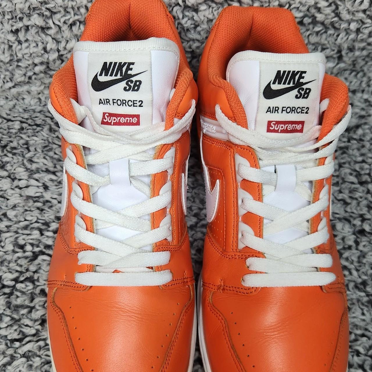 Nike sb air force cheap 2 low supreme orange