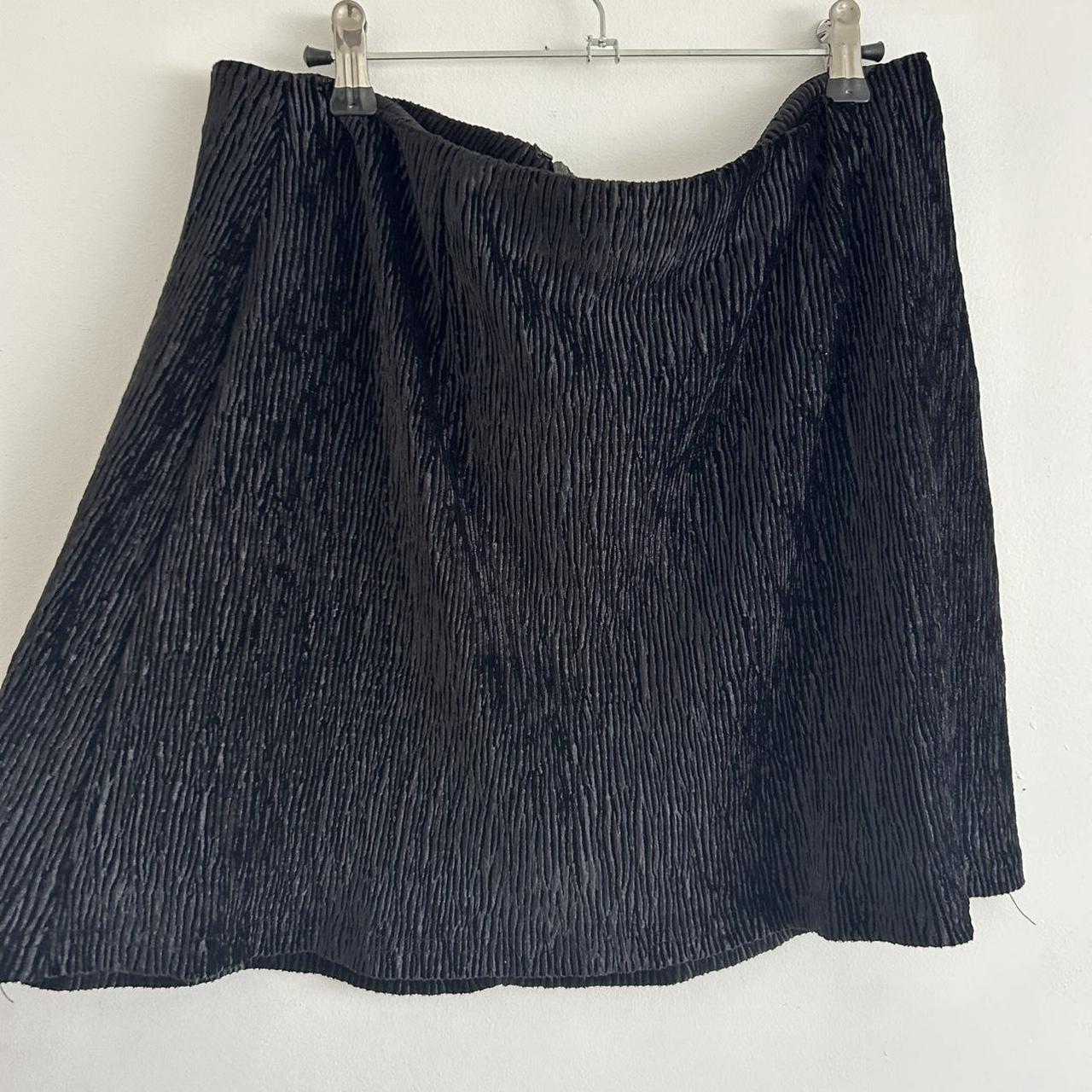 Verge girl mini skirt Velvet material Size 14 - Depop