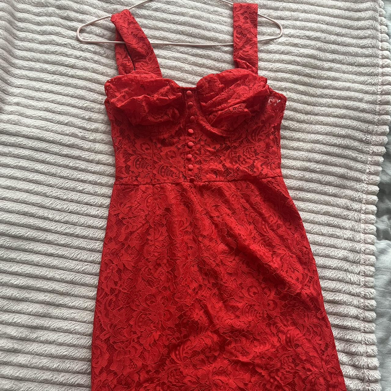 Boohoo Women's Red Dress | Depop