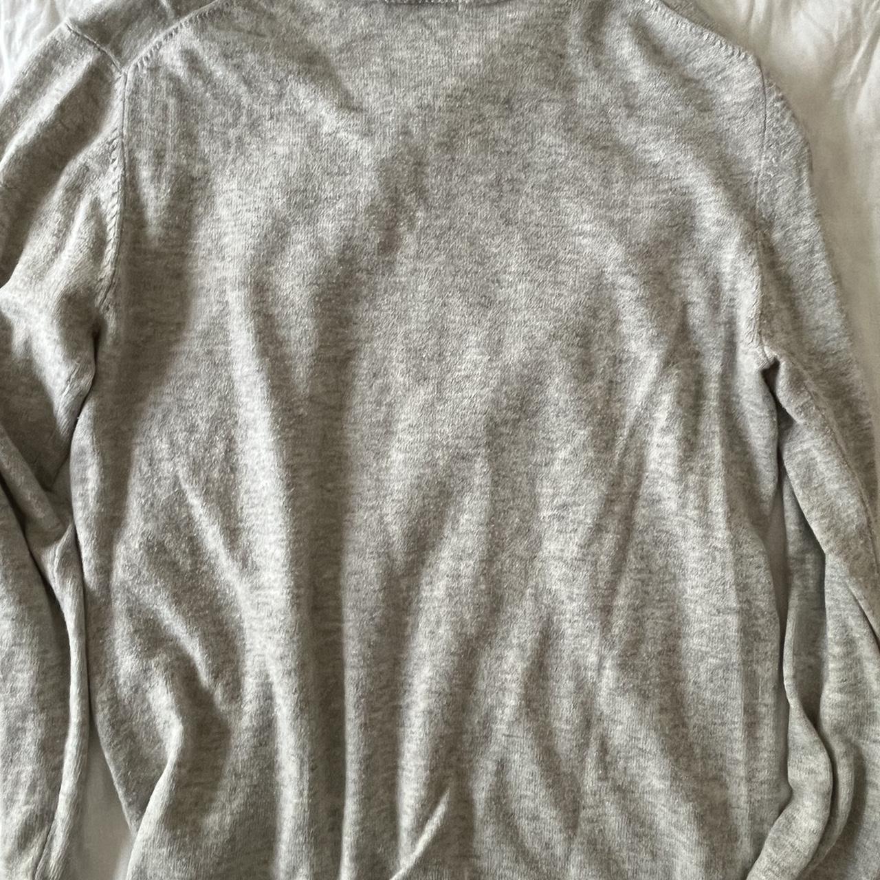 Bassike long sleeved top / jumper size 1 cotton/wool... - Depop