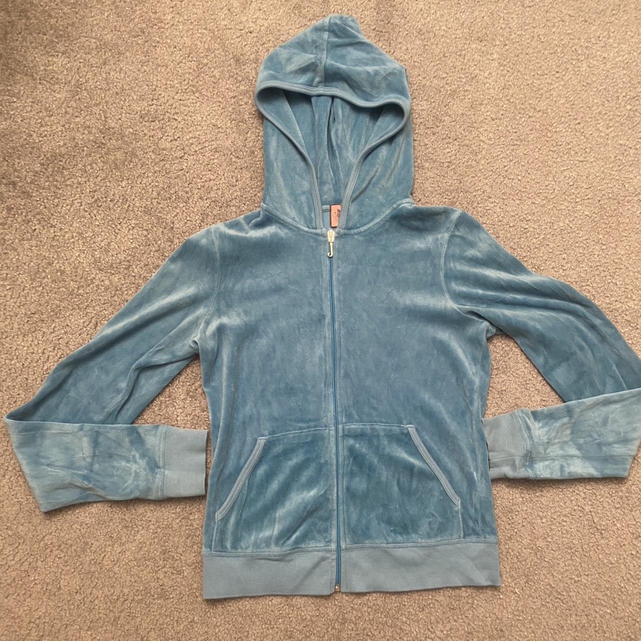 Vintage baby blue juicy couture tracksuit... Depop