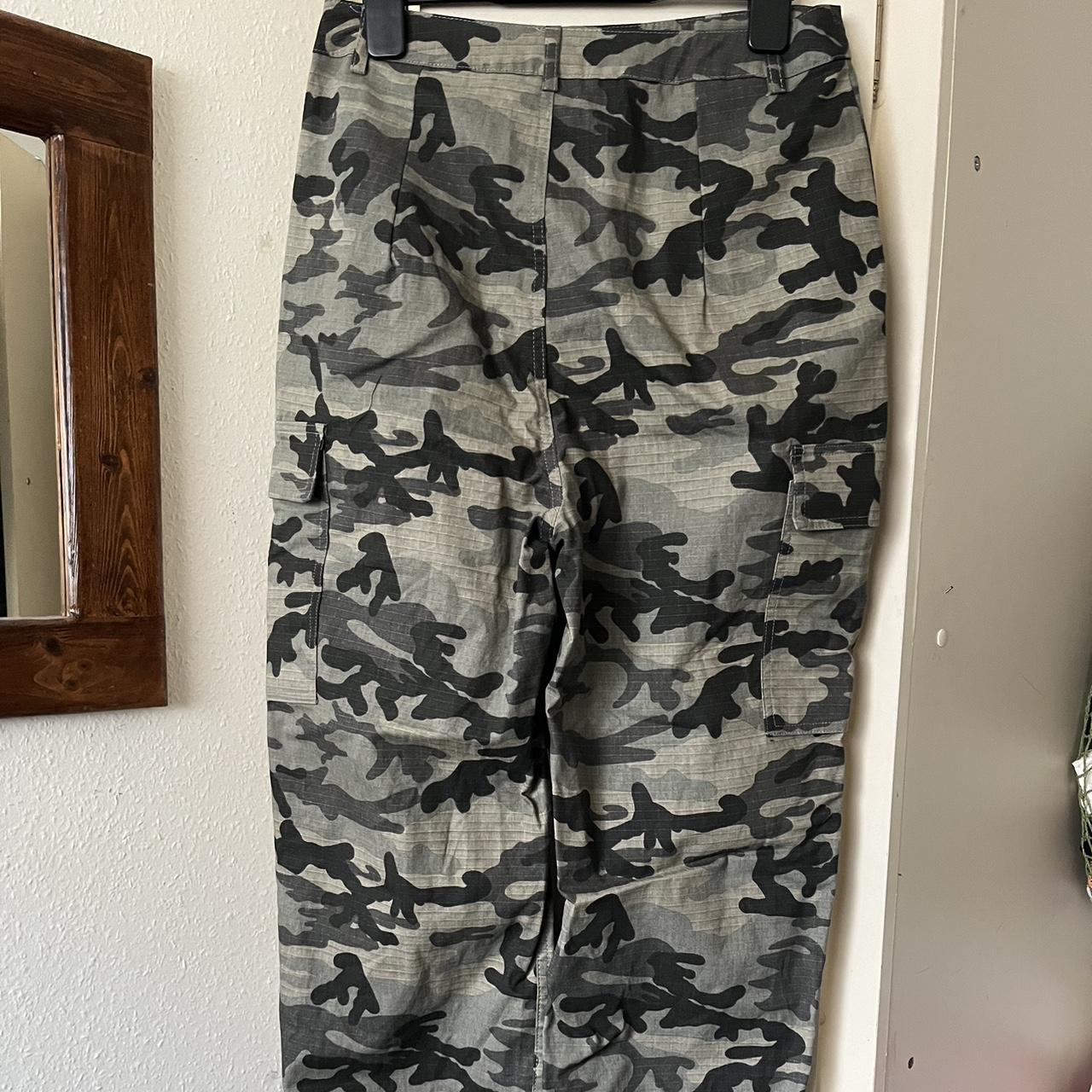 Pretty Little Thing Camouflage Camo Cargo... - Depop