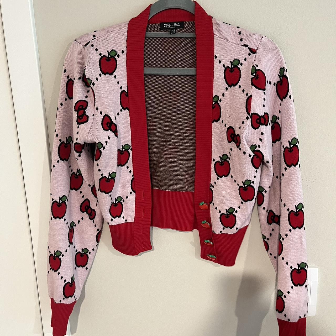 Outlet Hello Kitty apple cardigan