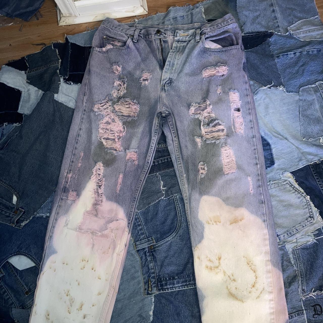 Custom 2024 distressed jeans