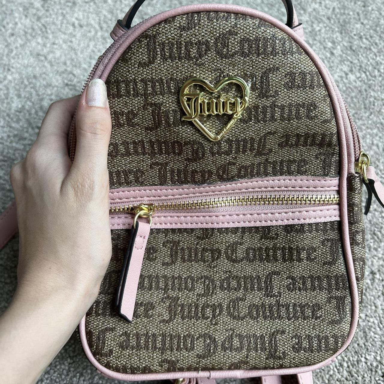 Juicy Couture brown and pink bag + comes with pink... - Depop