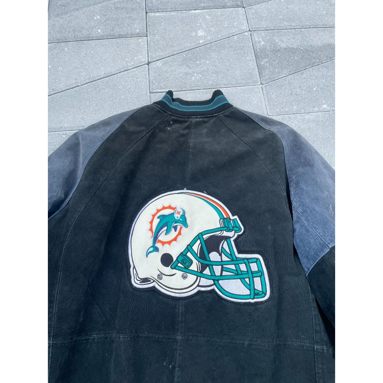 Miami Dolphins Vintage Varsity Jacket Size - Depop