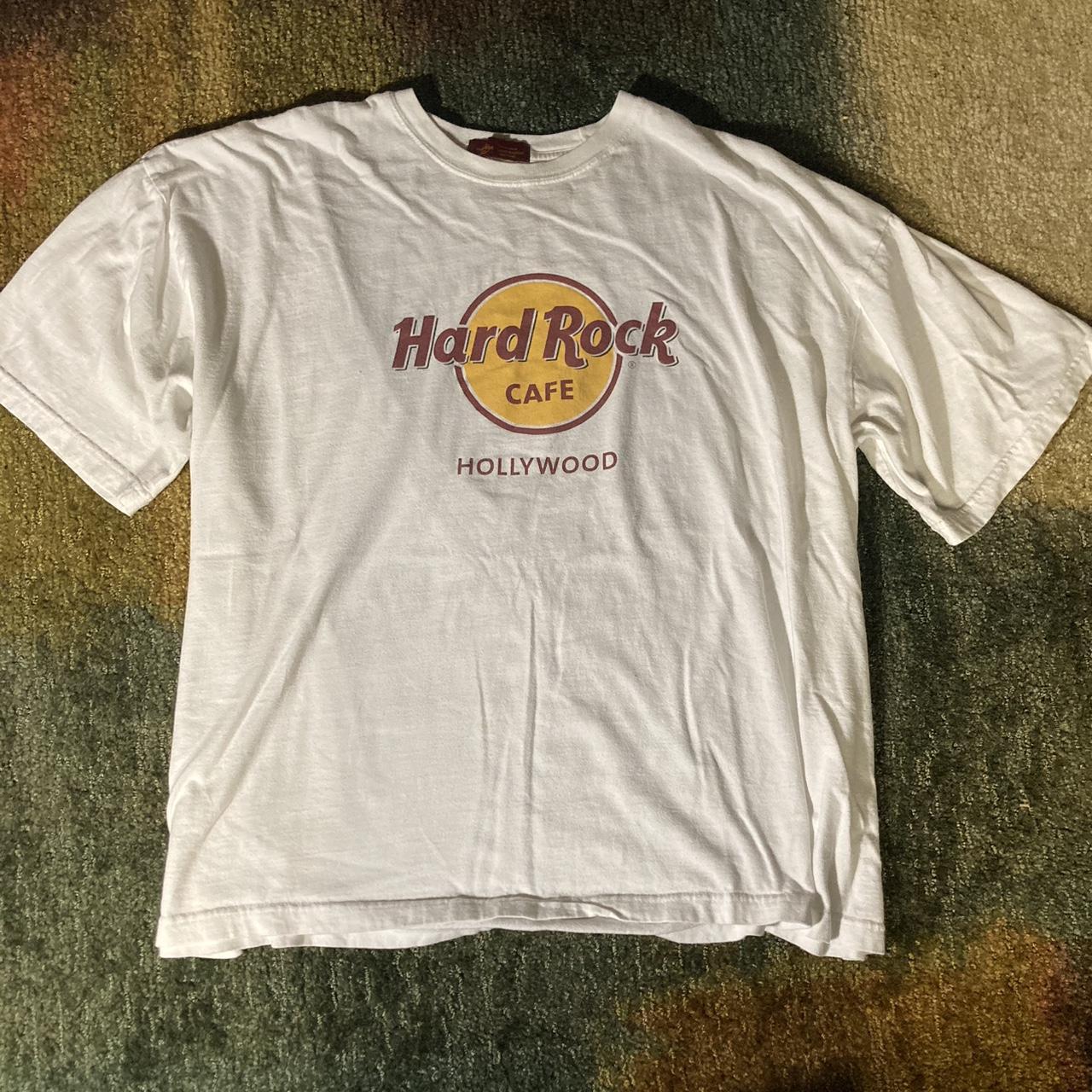 Vintage Hard Rock Cafe Hollywood tee. Size-XXXL - Depop