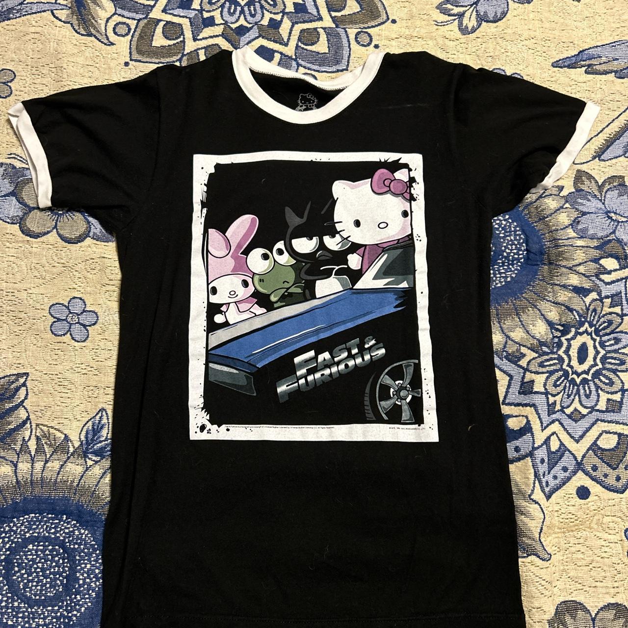 Hello Kitty Fast and Furious shirt from Orlando Studios - Depop