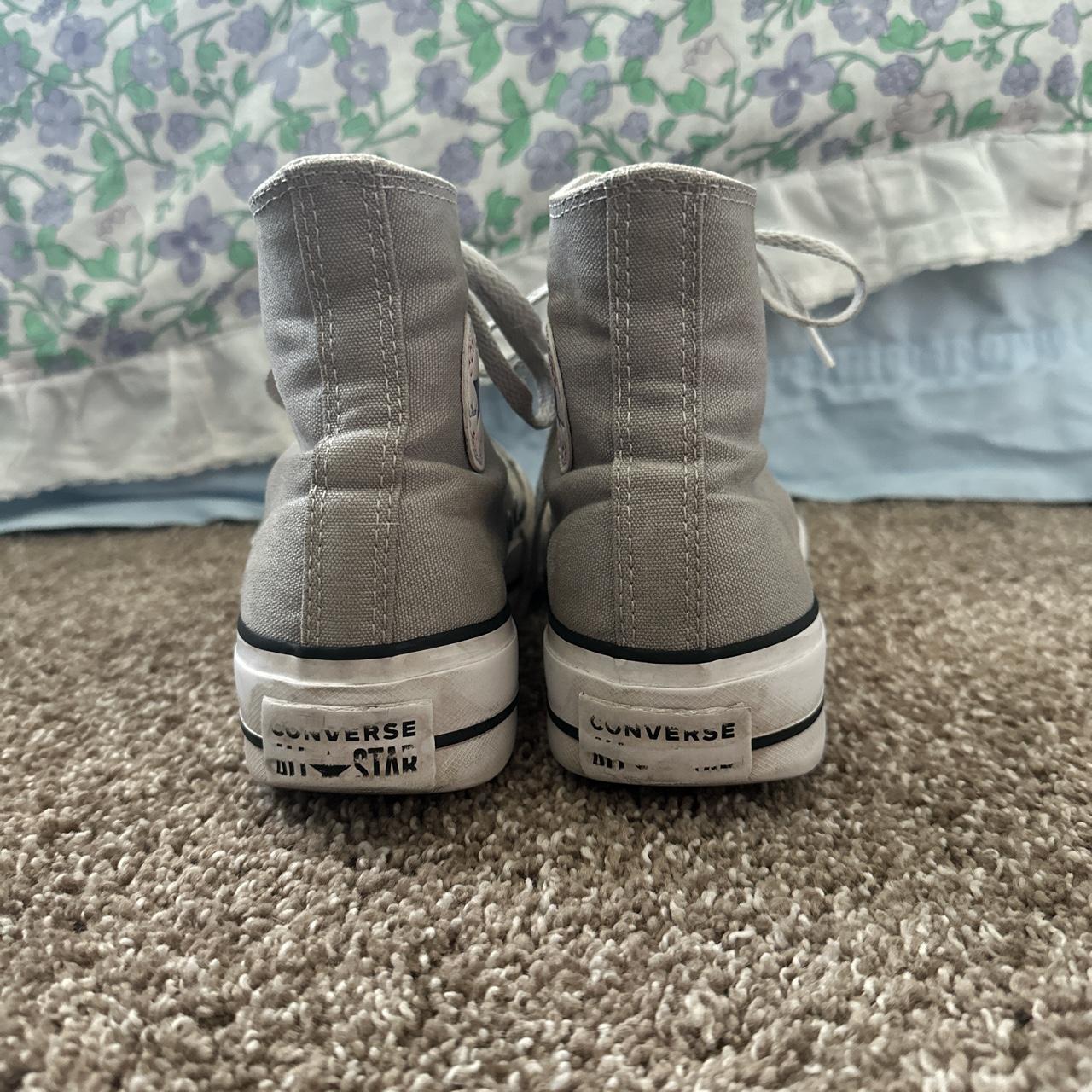 Converse Women's Sneakers Grey US – Custom Grey Hightop