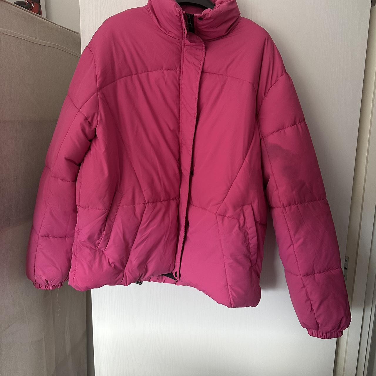 Missguided pink puffer jacket best sale