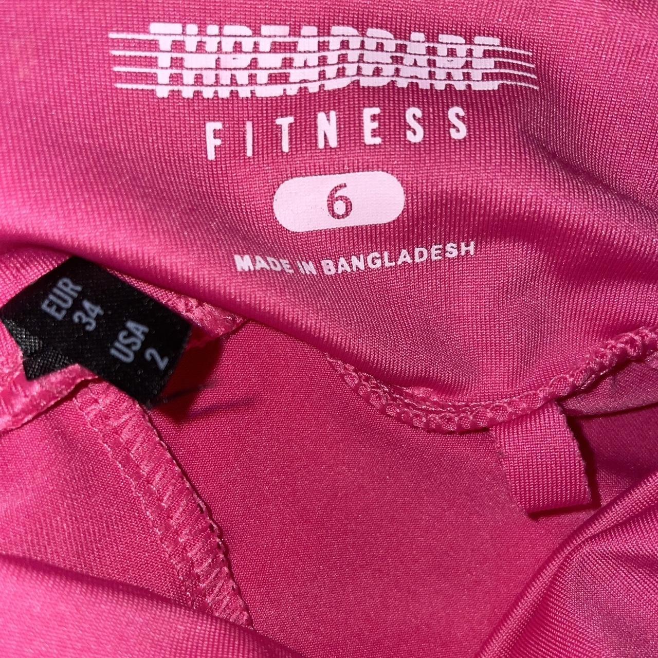 Threadbare Fitness tie side gym booty shorts in hot pink