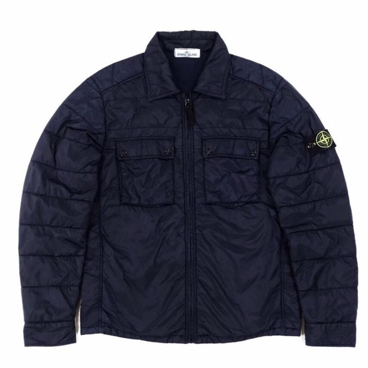 Stone Island Men's Navy Jacket Depop