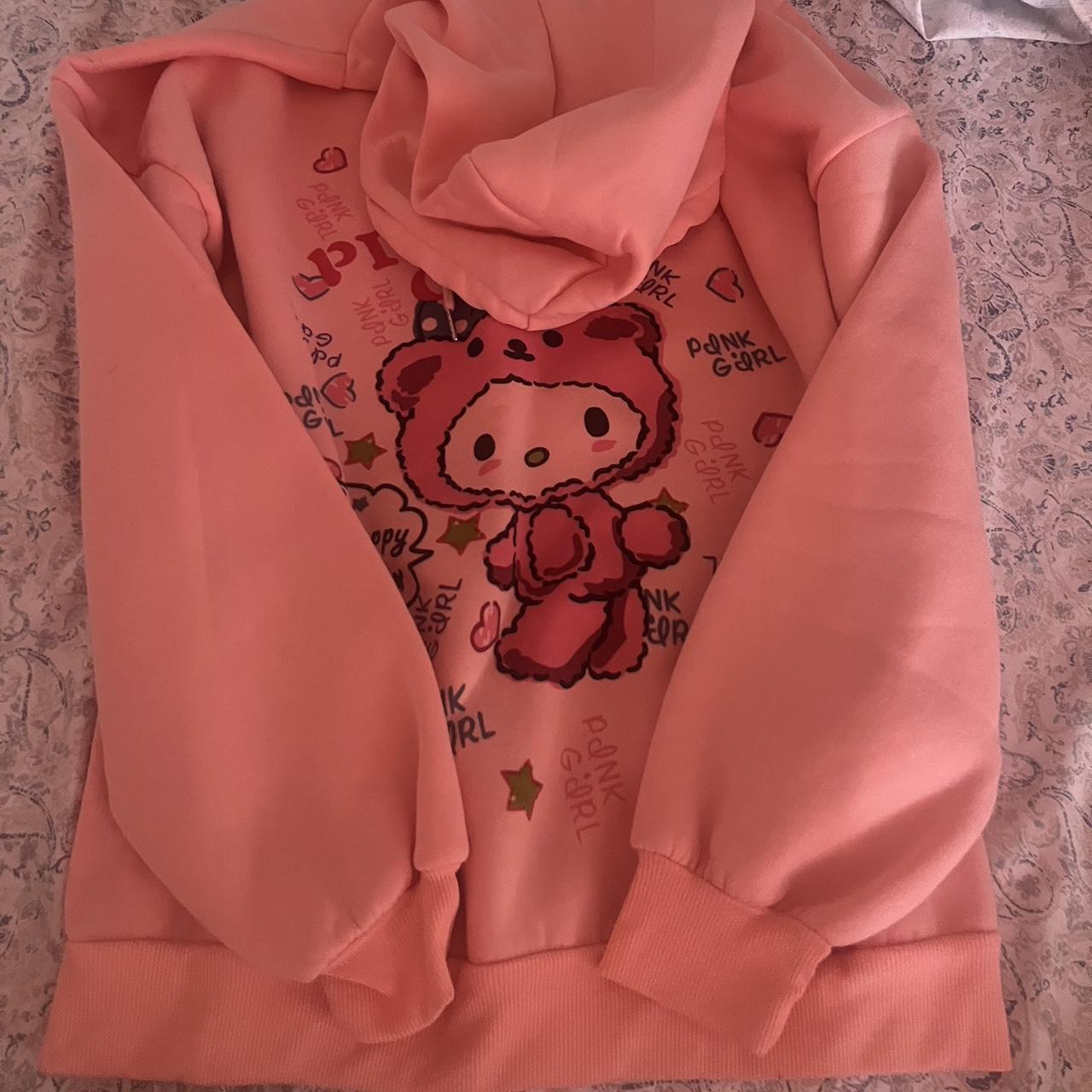 Pink hello kitty hoodie best sale