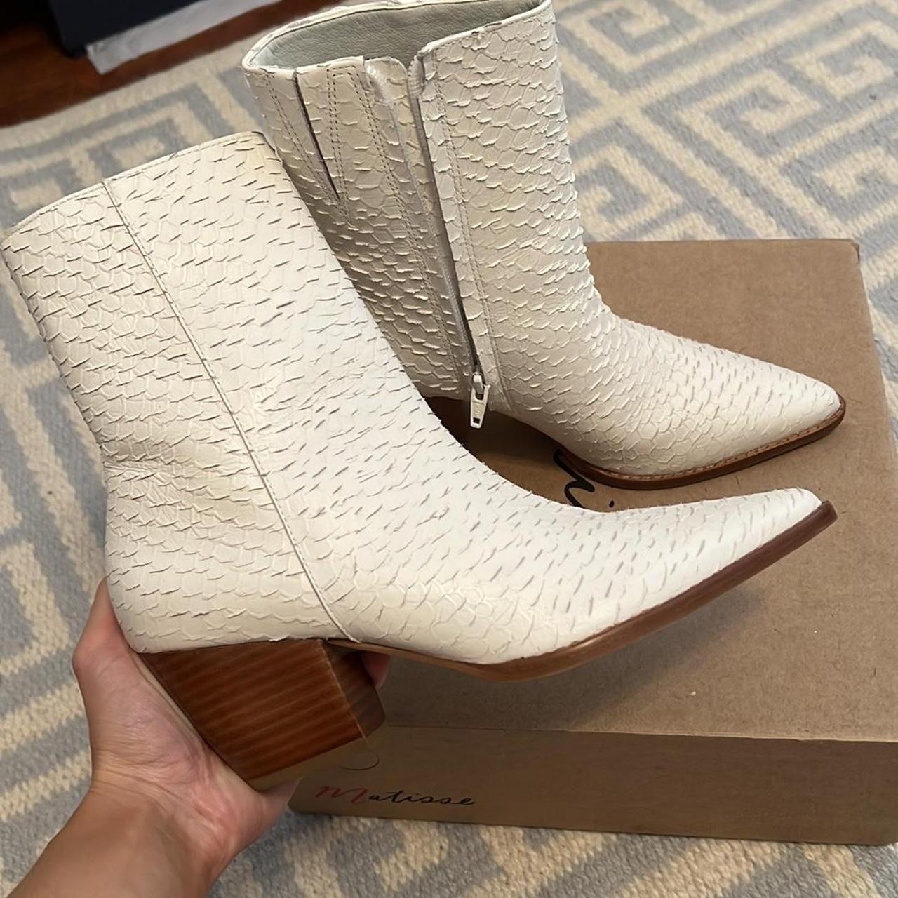 matisse caty boot tan snake